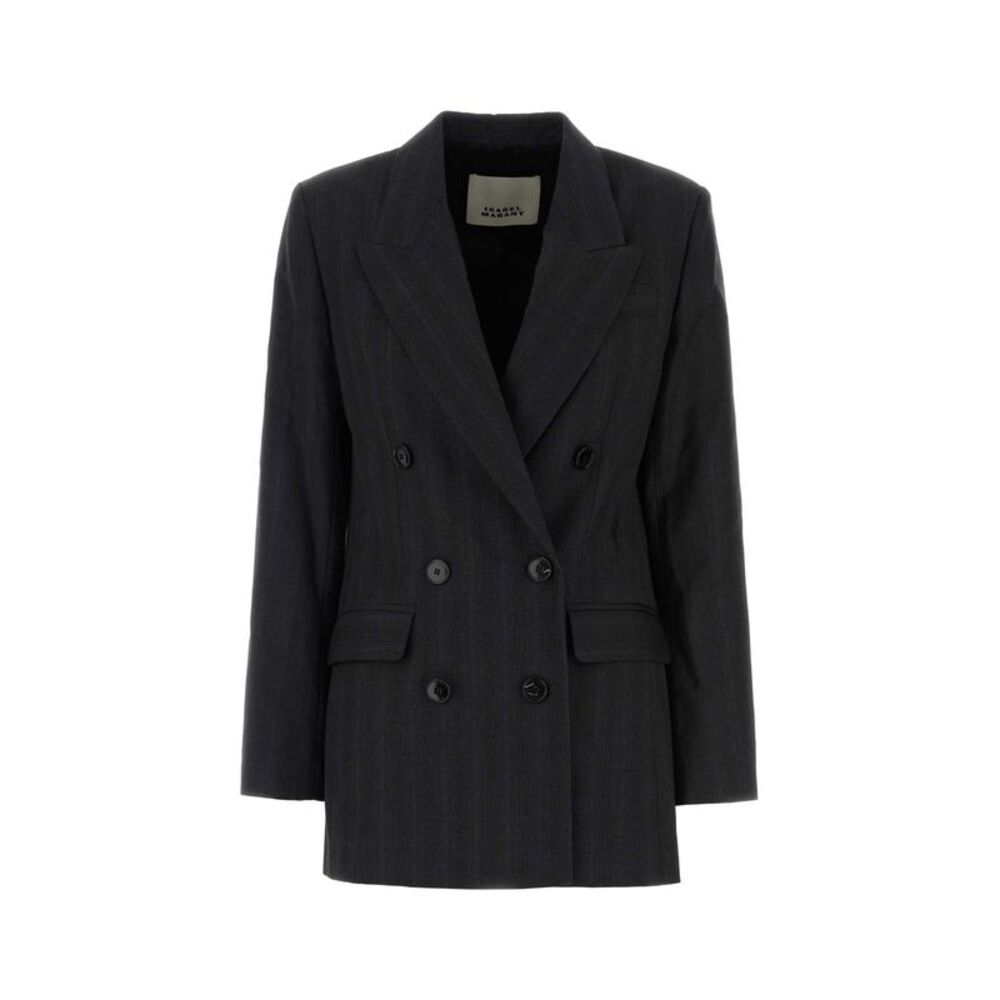 Isabel Marant Women Charcoal Wool Jevima Blazer